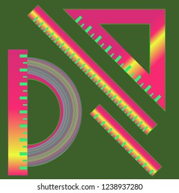 Amazing multicolored school tool.
