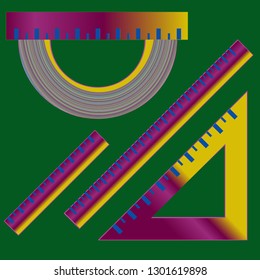 Amazing multicolored school tool.
