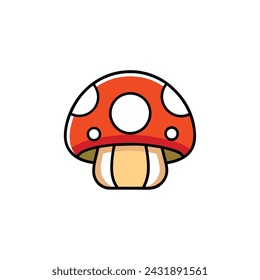 Amazing mushroom logo vector illustration