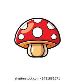 Amazing mushroom logo vector illustration