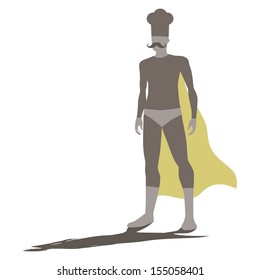 amazing mustache chef superhero