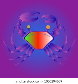 Amazing new animal crab multicolor.