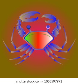 Amazing new animal crab multicolor.