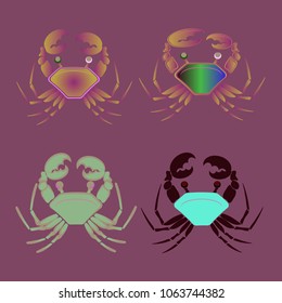 Amazing new animal crab multicolor.
