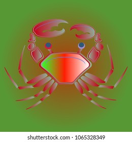 Amazing new animal crab multicolor.