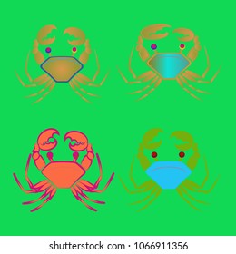 Amazing new animal crab multicolor.