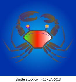 Amazing new animal crab multicolor.