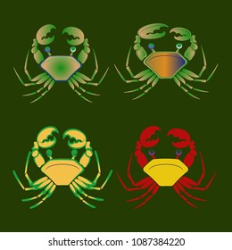 Amazing new animal crab multicolor.