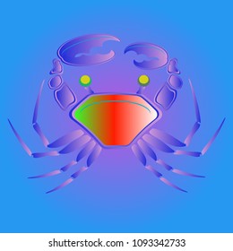 Amazing new animal crab multicolor.