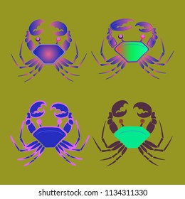 Amazing new animal crab multicolor.