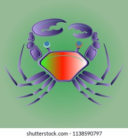 Amazing new animal crab multicolor.