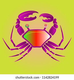 Amazing new animal crab multicolor.
