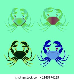 Amazing new animal crab multicolor.