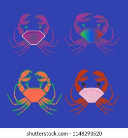 Amazing new animal crab multicolor.