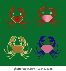 Amazing new animal crab multicolor.