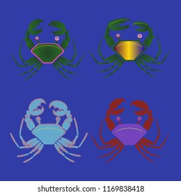 Amazing new animal crab multicolor.