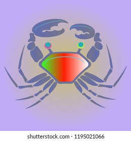 Amazing new animal crab multicolor.