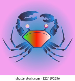 Amazing new animal crab multicolor.