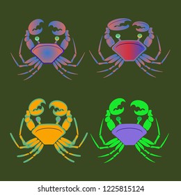 Amazing new animal crab multicolor.