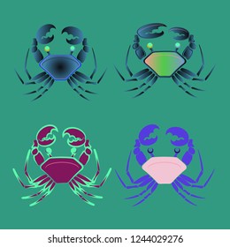Amazing new animal crab multicolor.