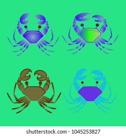 Amazing new animal crab multicolored.