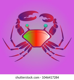 Amazing new animal crab multicolored.
