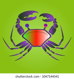 Amazing new animal crab multicolored.