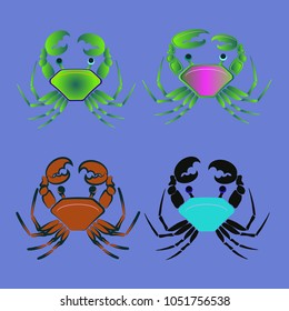 Amazing new animal crab multicolored.