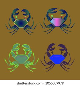 Amazing new animal crab multicolored.