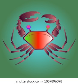 Amazing new animal crab multicolored.