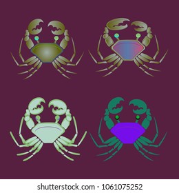 Amazing new animal crab multicolored.