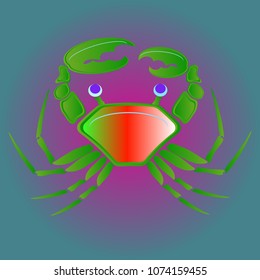 Amazing new animal crab multicolored.
