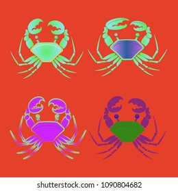 Amazing new animal crab multicolored.