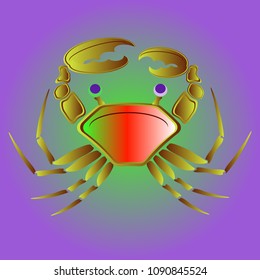 Amazing new animal crab multicolored.