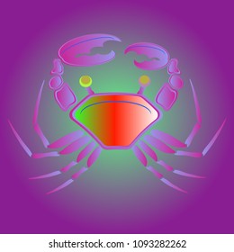 Amazing new animal crab multicolored.