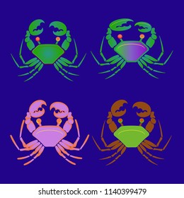 Amazing new animal crab multicolored.