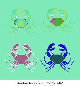 Amazing new animal crab multicolored.
