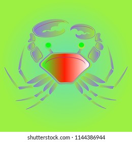 Amazing new animal crab multicolored.