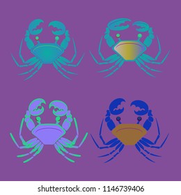 Amazing new animal crab multicolored.