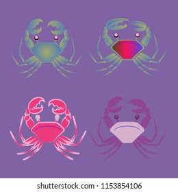 Amazing new animal crab multicolored.