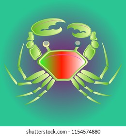 Amazing new animal crab multicolored.