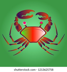 Amazing new animal crab multicolored.