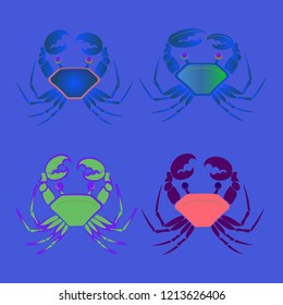 Amazing new animal crab multicolored.