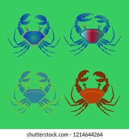 Amazing new animal crab multicolored.