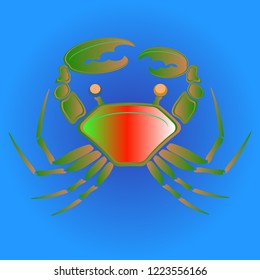 Amazing new animal crab multicolored.