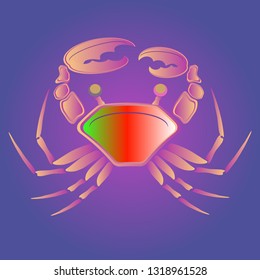 Amazing new animal crab multicolored.