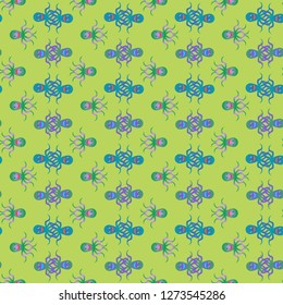 Amazing new animal multicolor childish sea octopus background seamless.