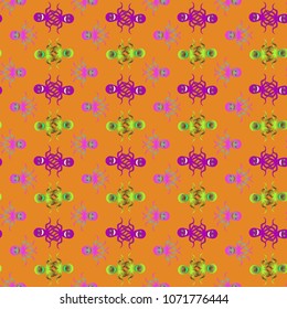 Amazing new animal multicolored childish sea octopus background seamless.