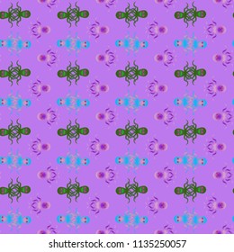 Amazing new animal multicolored childish sea octopus background seamless.