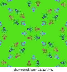 Amazing new animal multicolored childish sea octopus background seamless.